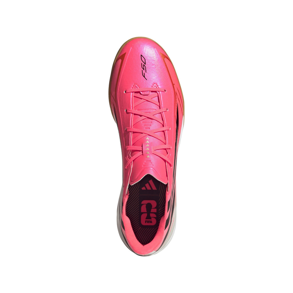 2026 New Arrival adidas F50 Hyperfast League Indoor Men's Soccer Shoes - Turquesa/Black/Gold wholesalehk.shop