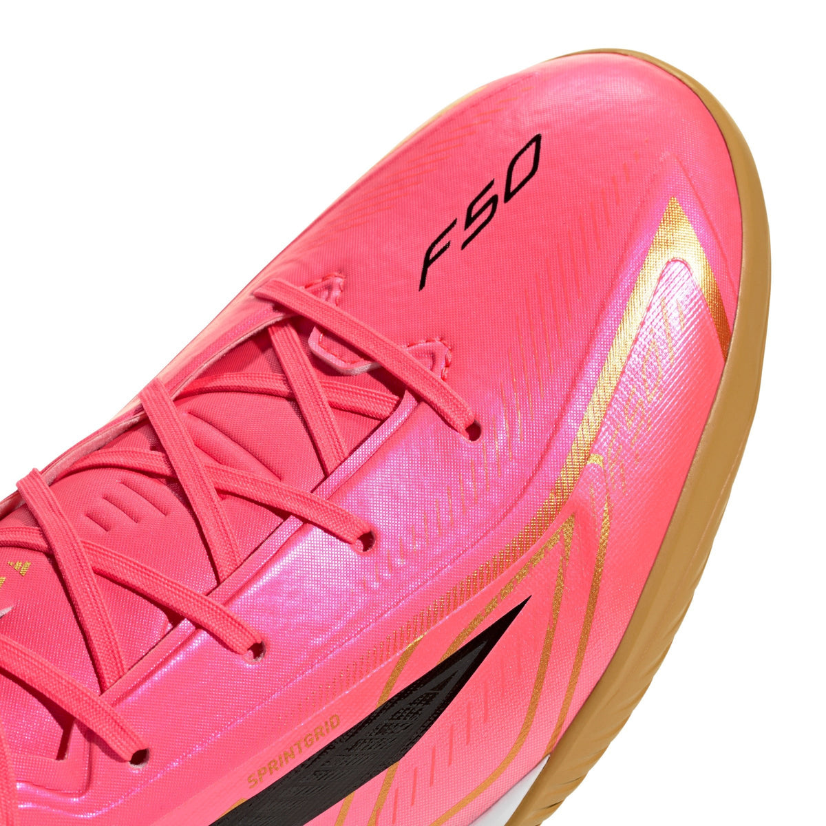 2026 New Arrival adidas F50 Hyperfast League Indoor Men's Soccer Shoes - Turquesa/Black/Gold wholesalehk.shop