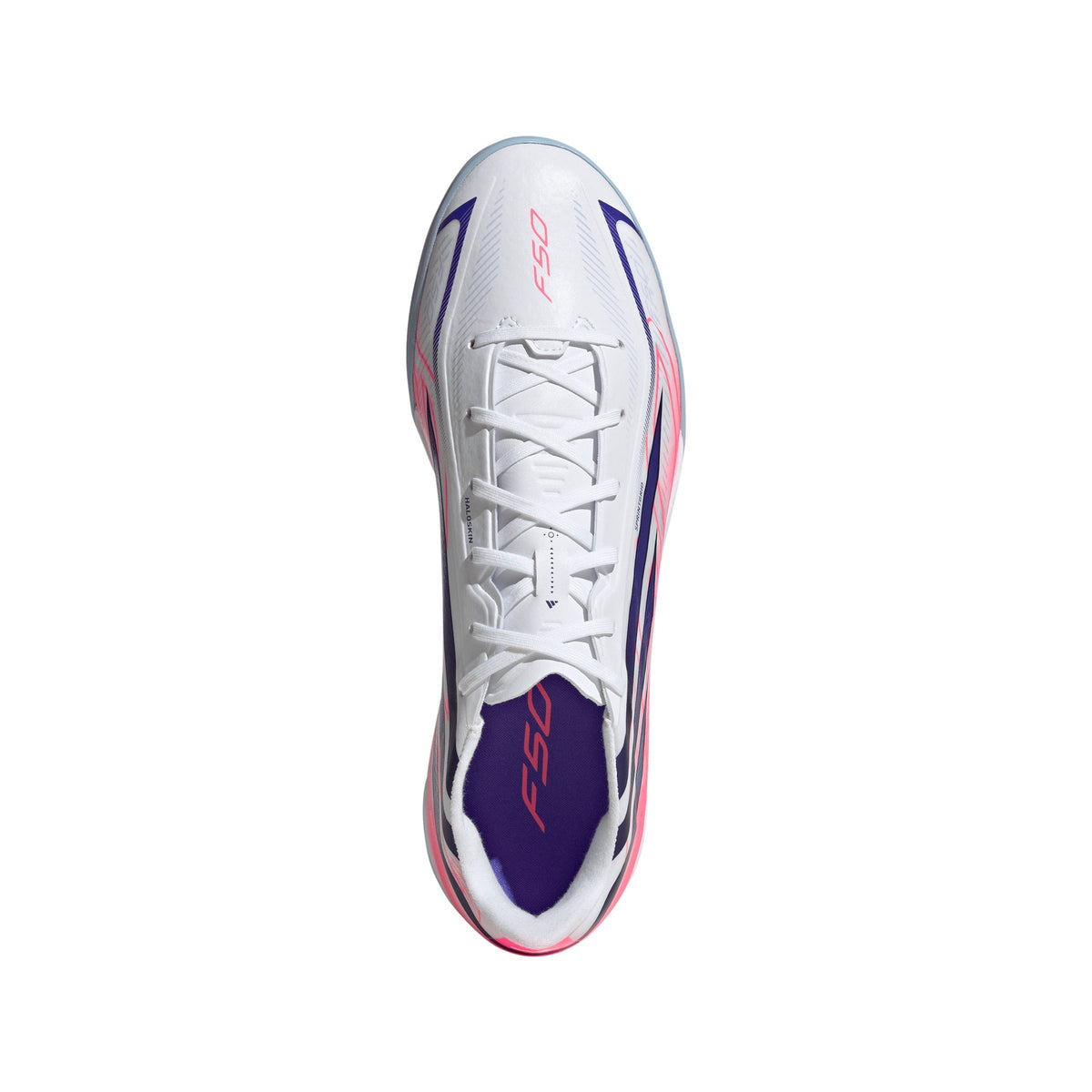 2026 New Arrival adidas F50 Hyperfast League Indoor Men's Soccer Shoes - White/Purple wholesalehk.shop
