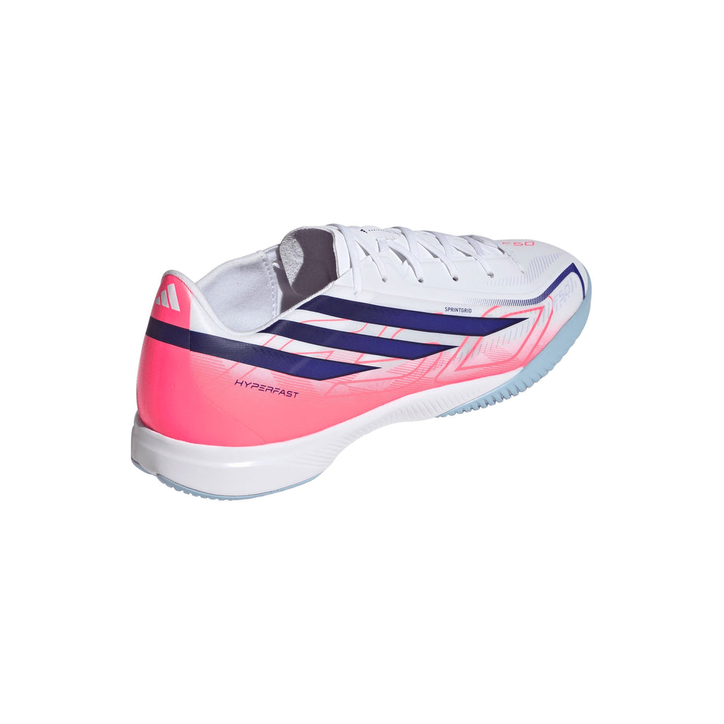 2026 New Arrival adidas F50 Hyperfast League Indoor Men's Soccer Shoes - White/Purple wholesalehk.shop