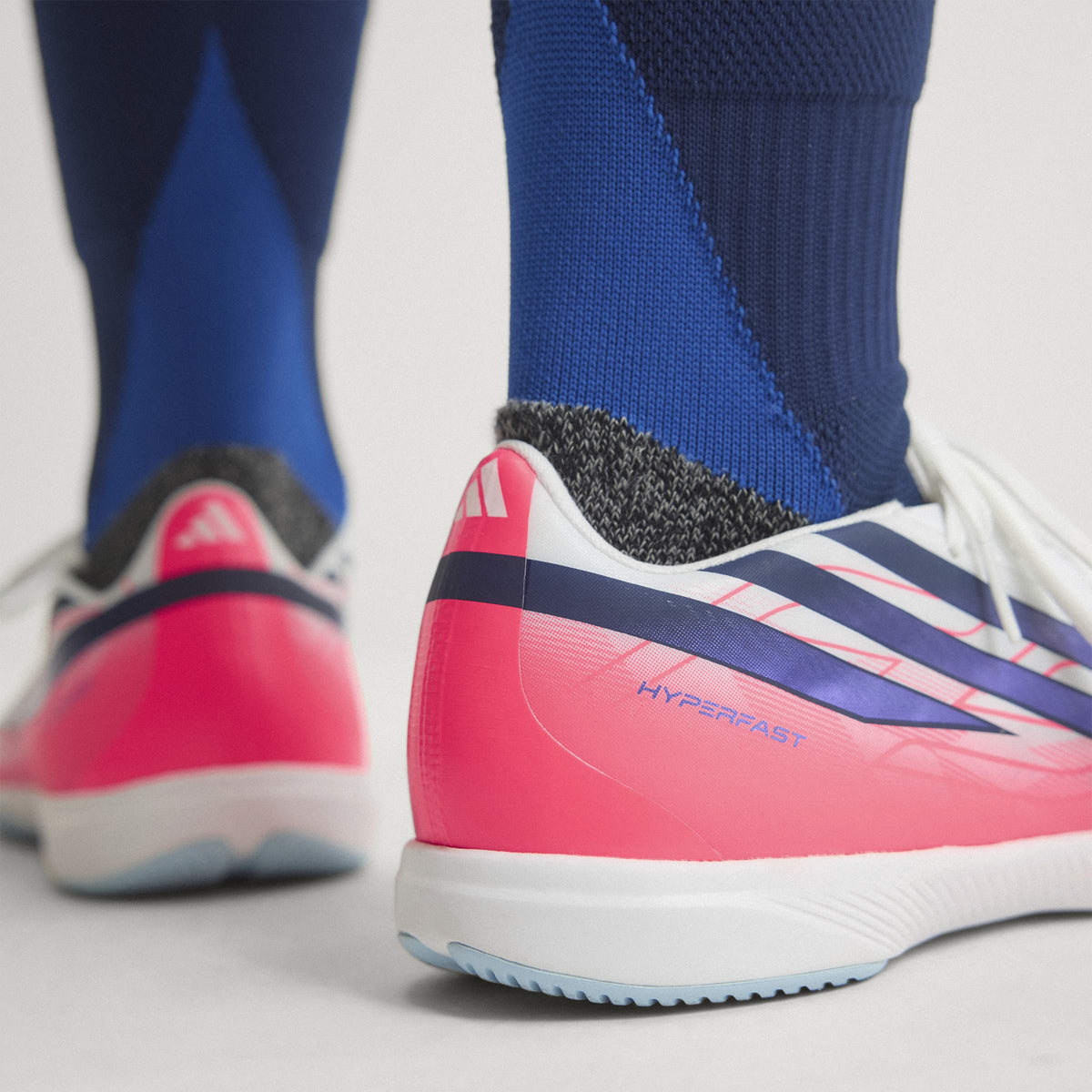 2026 New Arrival adidas F50 Hyperfast League Indoor Men's Soccer Shoes - White/Purple wholesalehk.shop