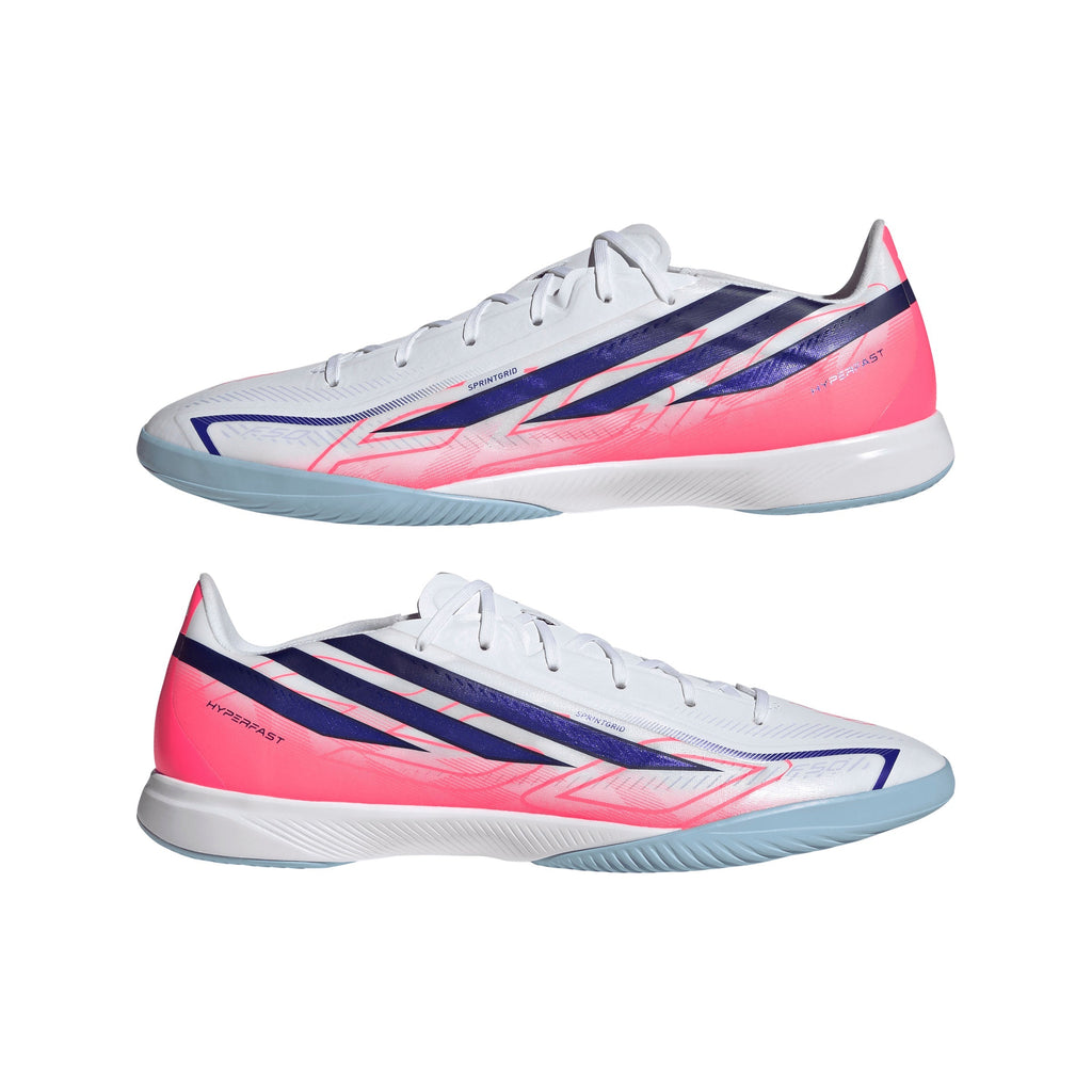 2026 New Arrival adidas F50 Hyperfast League Indoor Men's Soccer Shoes - White/Purple wholesalehk.shop