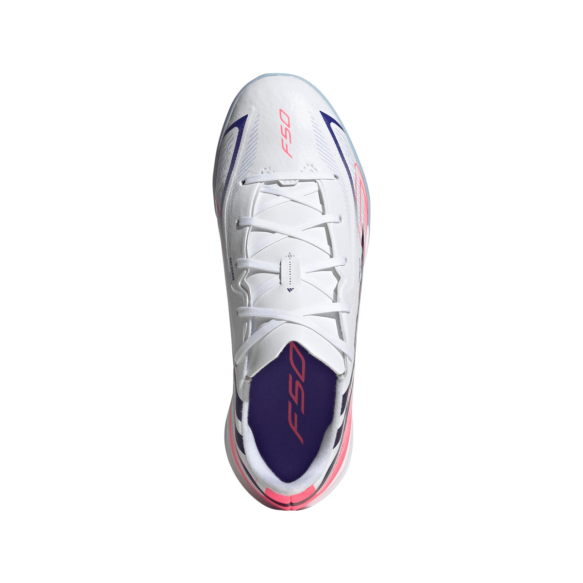 2026 New Arrival adidas F50 Hyperfast League Indoor Youth Soccer Shoes - White/Purple wholesalehk.shop