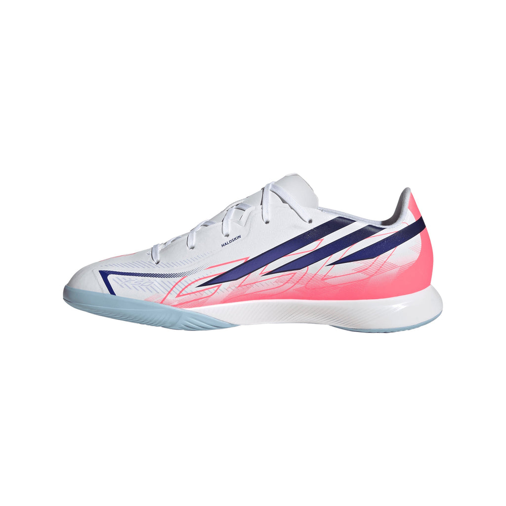 2026 New Arrival adidas F50 Hyperfast League Indoor Youth Soccer Shoes - White/Purple wholesalehk.shop