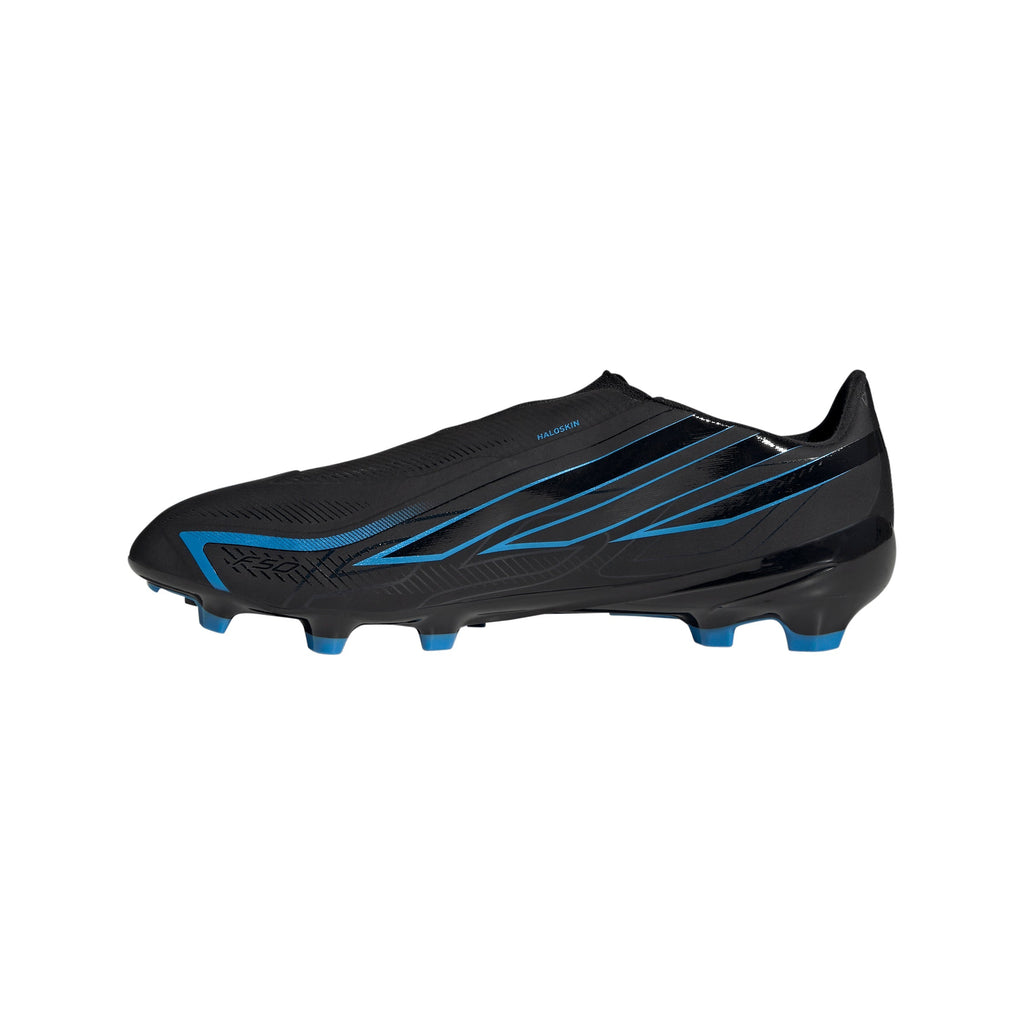 2026 New Arrival adidas F50 Hyperfast League Laceless FG Firm Ground Men's Soccer Cleats - Black/Blue wholesalehk.shop