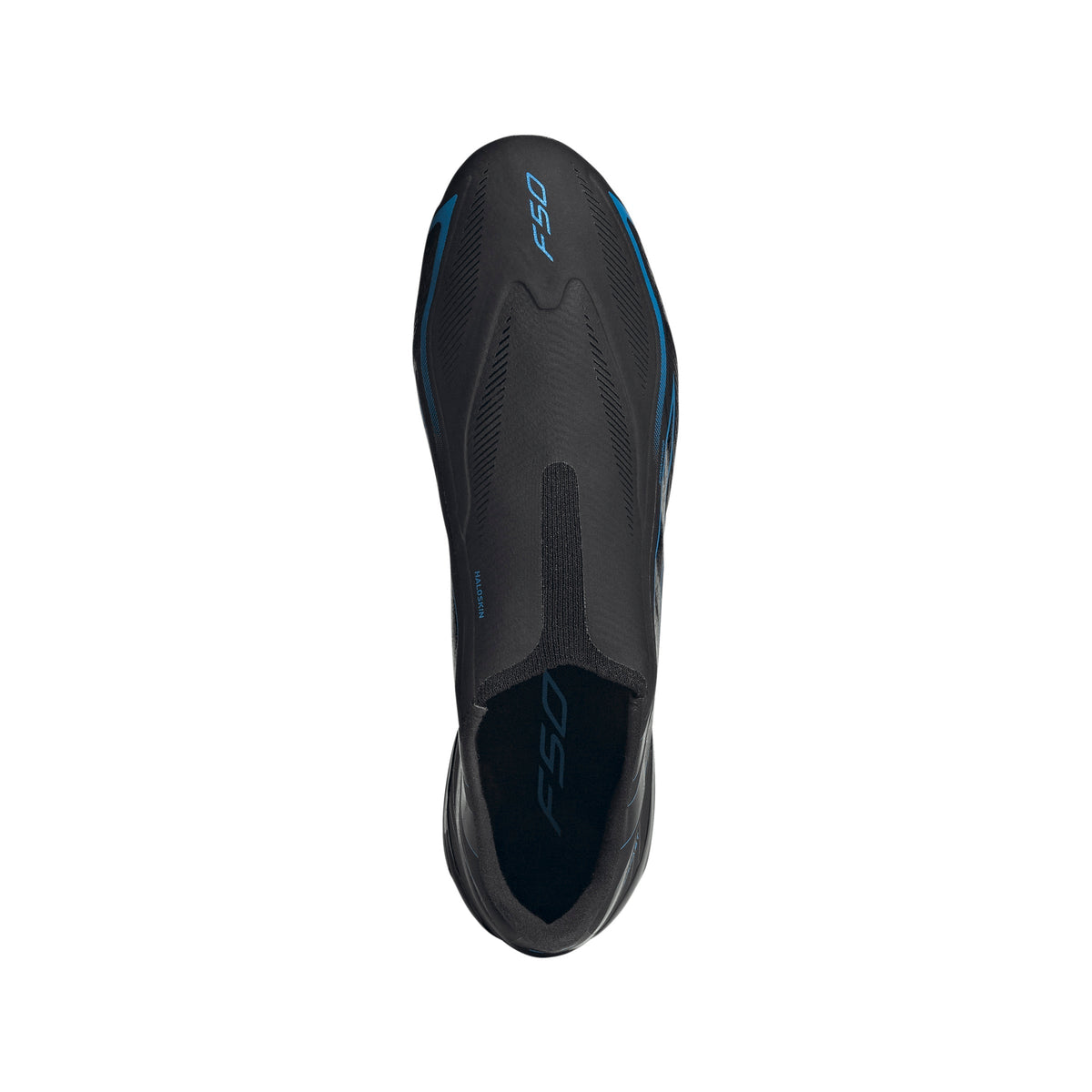 2026 New Arrival adidas F50 Hyperfast League Laceless FG Firm Ground Men's Soccer Cleats - Black/Blue wholesalehk.shop