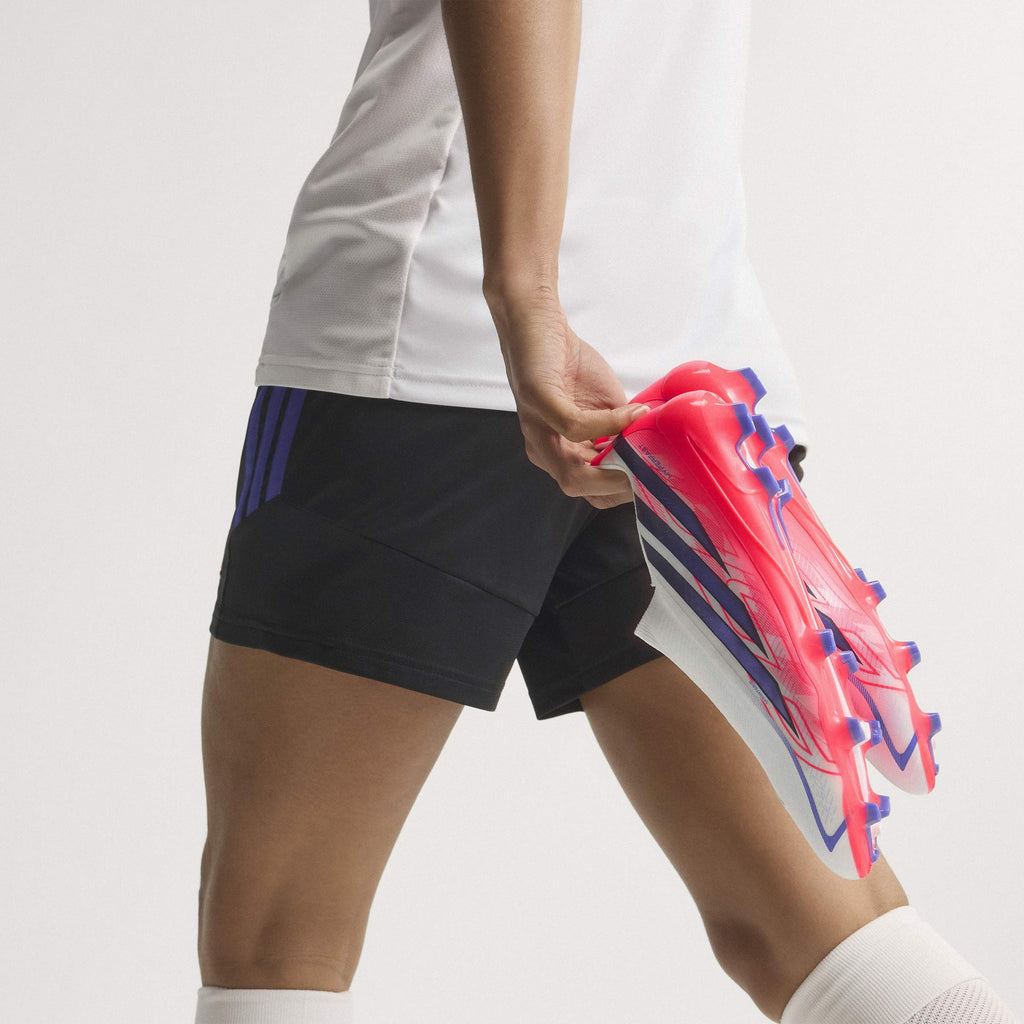 2026 New Arrival adidas F50 Hyperfast League Laceless FG Firm Ground Men's Soccer Cleats - White/Purple/Solar Turbo wholesalehk.shop