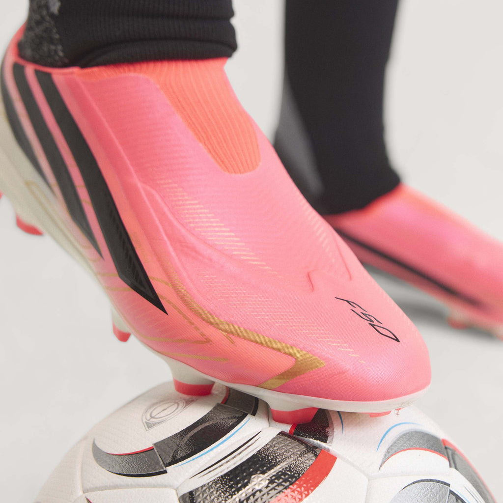 2026 New Arrival adidas F50 Hyperfast League Laceless Firm Ground Men's Soccer Cleats - Turquesa/Black/Gold wholesalehk.shop