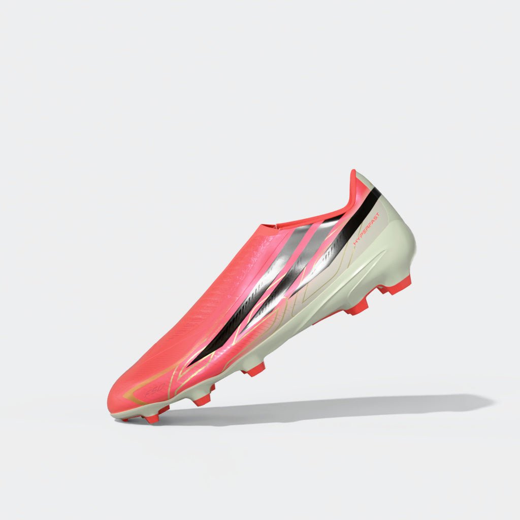 2026 New Arrival adidas F50 Hyperfast League Laceless Firm Ground Men's Soccer Cleats - Turquesa/Black/Gold wholesalehk.shop