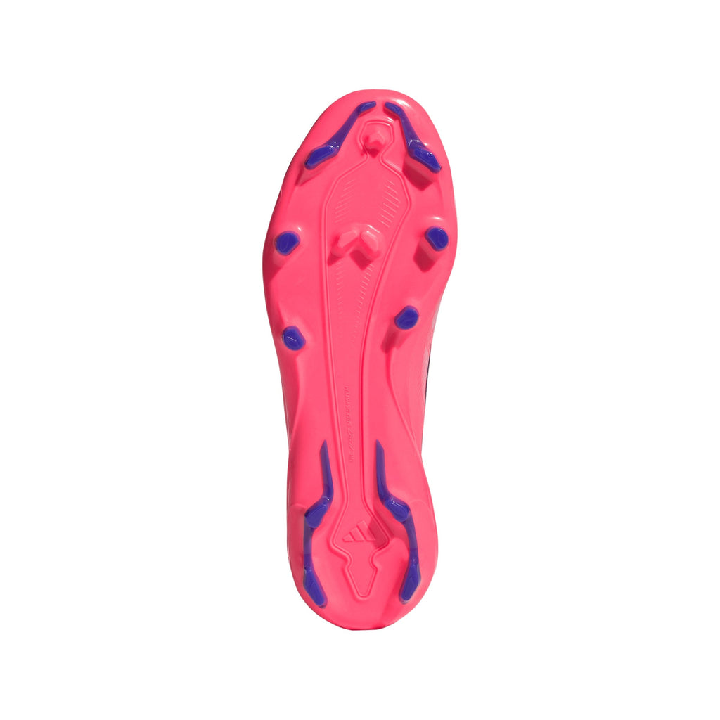 2026 New Arrival adidas F50 Hyperfast League Laceless Firm Ground Youth Soccer Cleats - White/Purple wholesalehk.shop