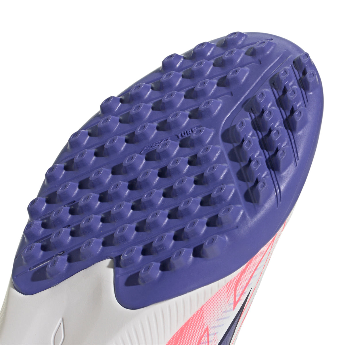 2026 New Arrival adidas F50 Hyperfast League Laceless Turf Youth Soccer Cleats - White/Purple wholesalehk.shop