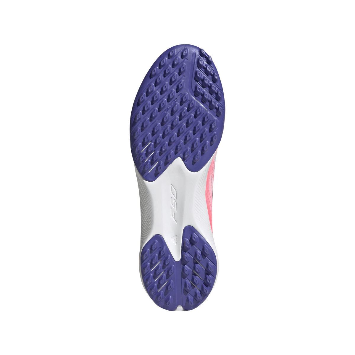 2026 New Arrival adidas F50 Hyperfast League Laceless Turf Youth Soccer Cleats - White/Purple wholesalehk.shop