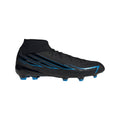 2026 New Arrival adidas F50 Hyperfast League Mid Firm Ground Men's Soccer Cleats - Black/Black/Blue wholesalehk.shop