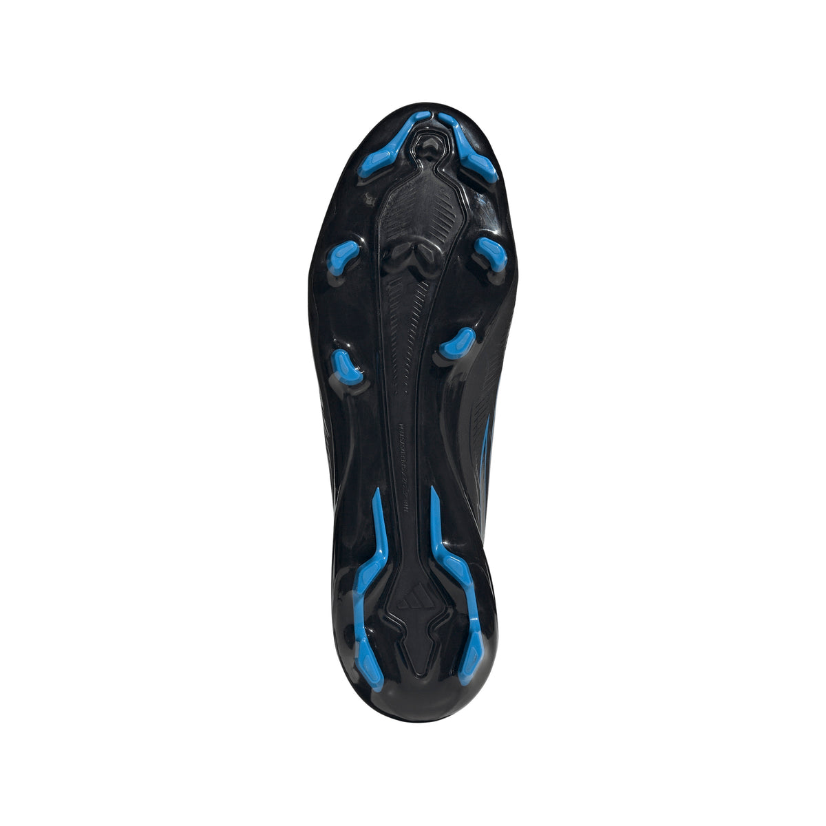 2026 New Arrival adidas F50 Hyperfast League Mid Firm Ground Men's Soccer Cleats - Black/Black/Blue wholesalehk.shop