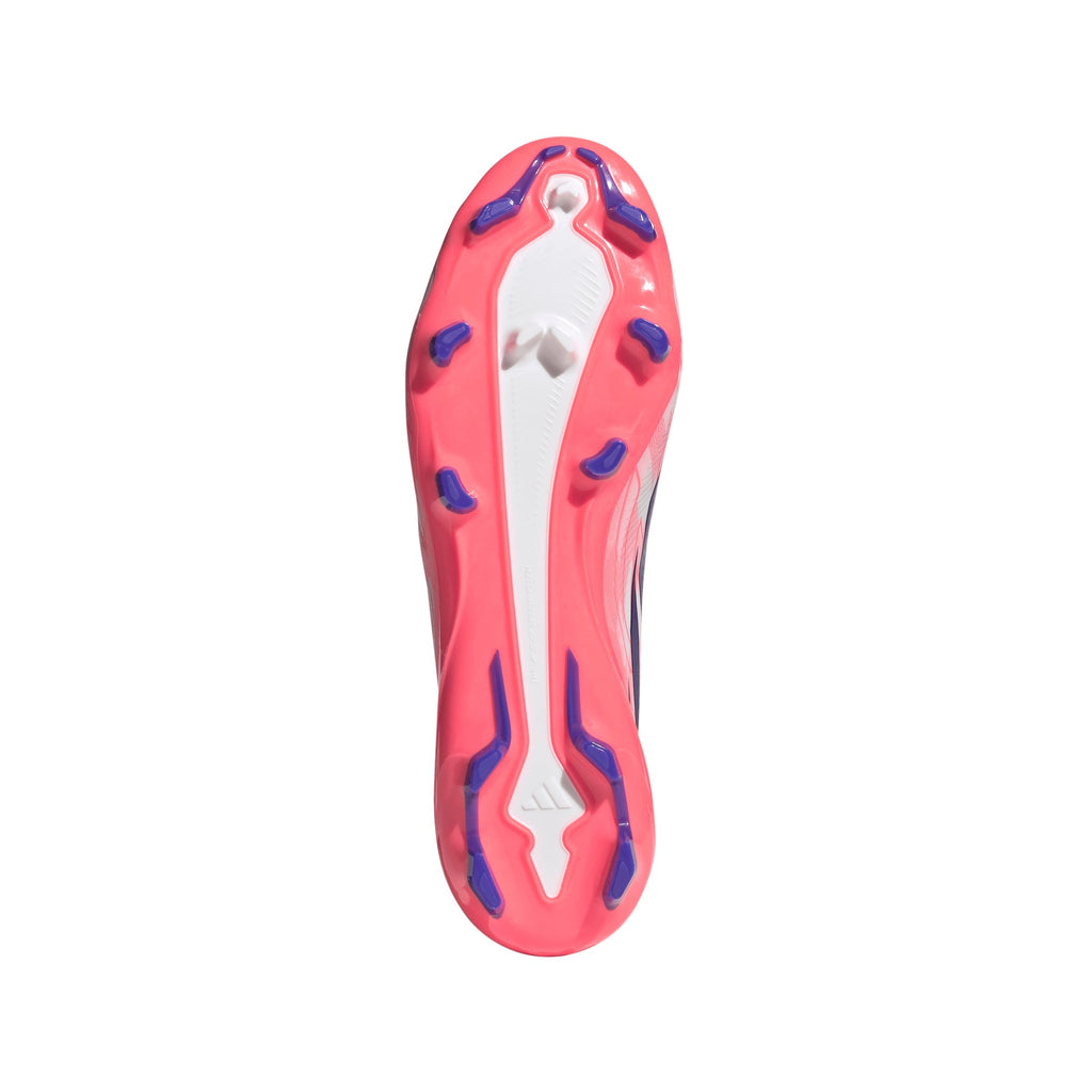 2026 New Arrival adidas F50 Hyperfast League Mid Firm Ground Men's Soccer Cleats - White/Purple/Solar Turbo wholesalehk.shop