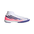 2026 New Arrival adidas F50 Hyperfast League Mid Turf Men's Soccer Cleats - White/Purple/Solar Turbo wholesalehk.shop