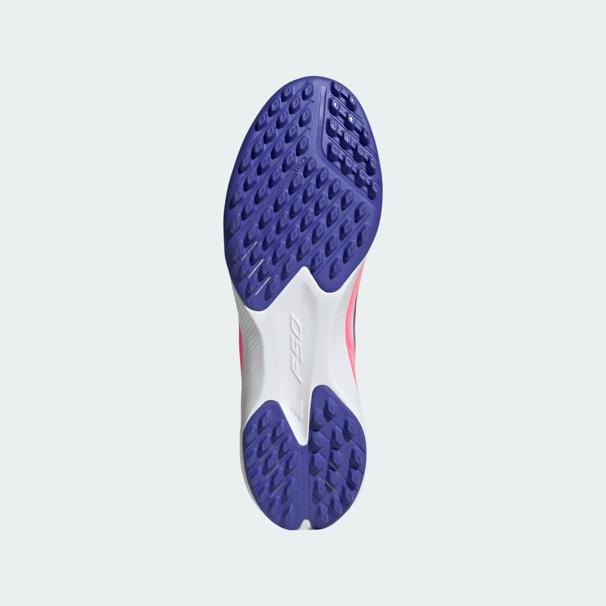 2026 New Arrival adidas F50 Hyperfast League TF Turf Men's Soccer Cleats - White/Purple/Solar Turbo wholesalehk.shop