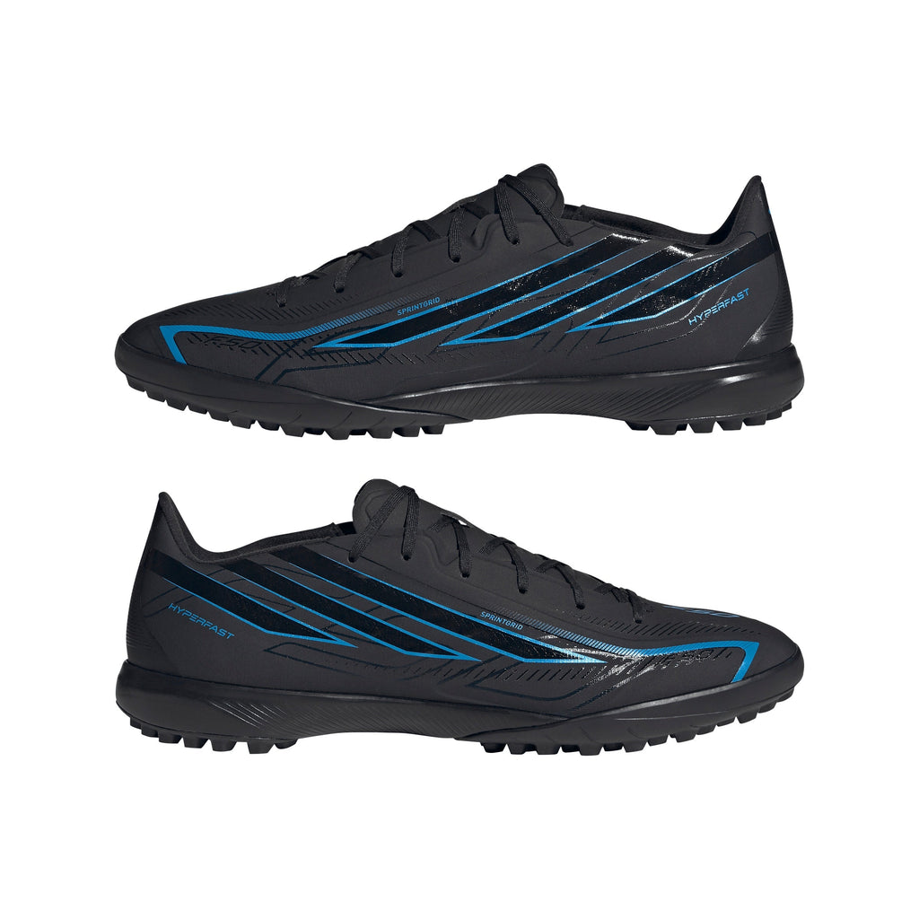 2026 New Arrival adidas F50 Hyperfast League Turf Men's Soccer Cleats - Black/Black/Blue wholesalehk.shop
