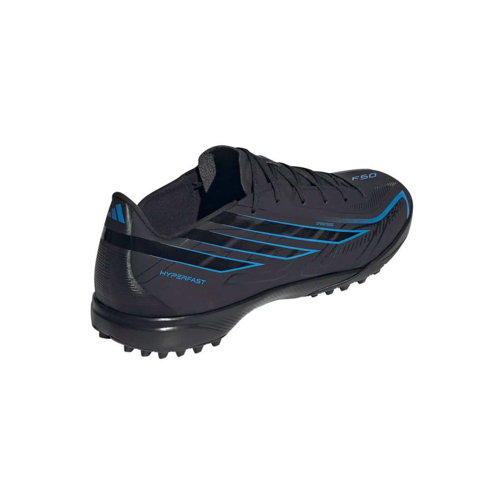 2026 New Arrival adidas F50 Hyperfast League Turf Men's Soccer Cleats - Black/Black/Blue wholesalehk.shop