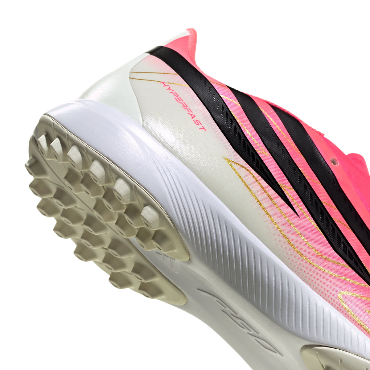 2026 New Arrival adidas F50 Hyperfast League Turf Men's Soccer Cleats - Turquesa/Black/Gold wholesalehk.shop