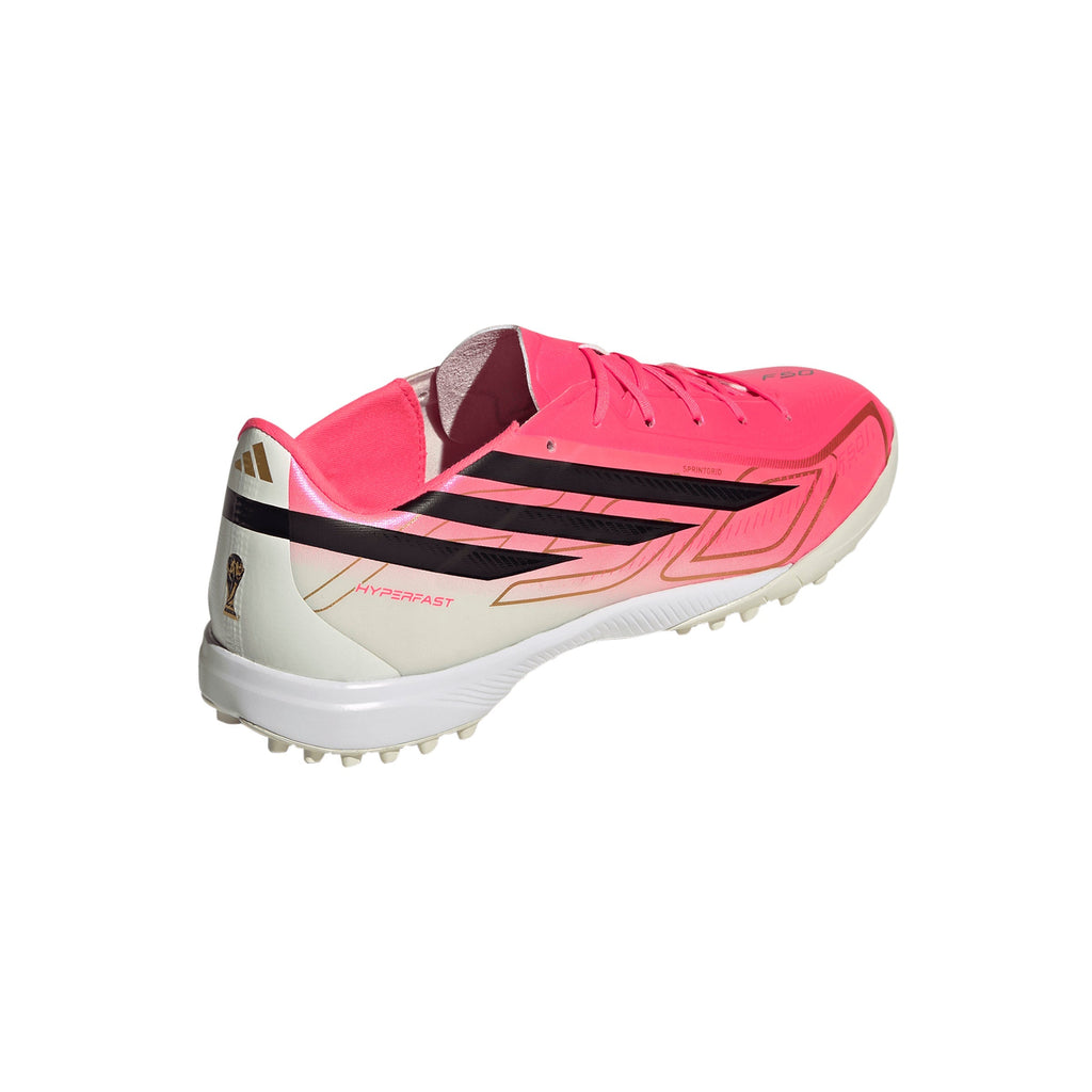 2026 New Arrival adidas F50 Hyperfast League Turf Men's Soccer Cleats - Turquesa/Black/Gold wholesalehk.shop