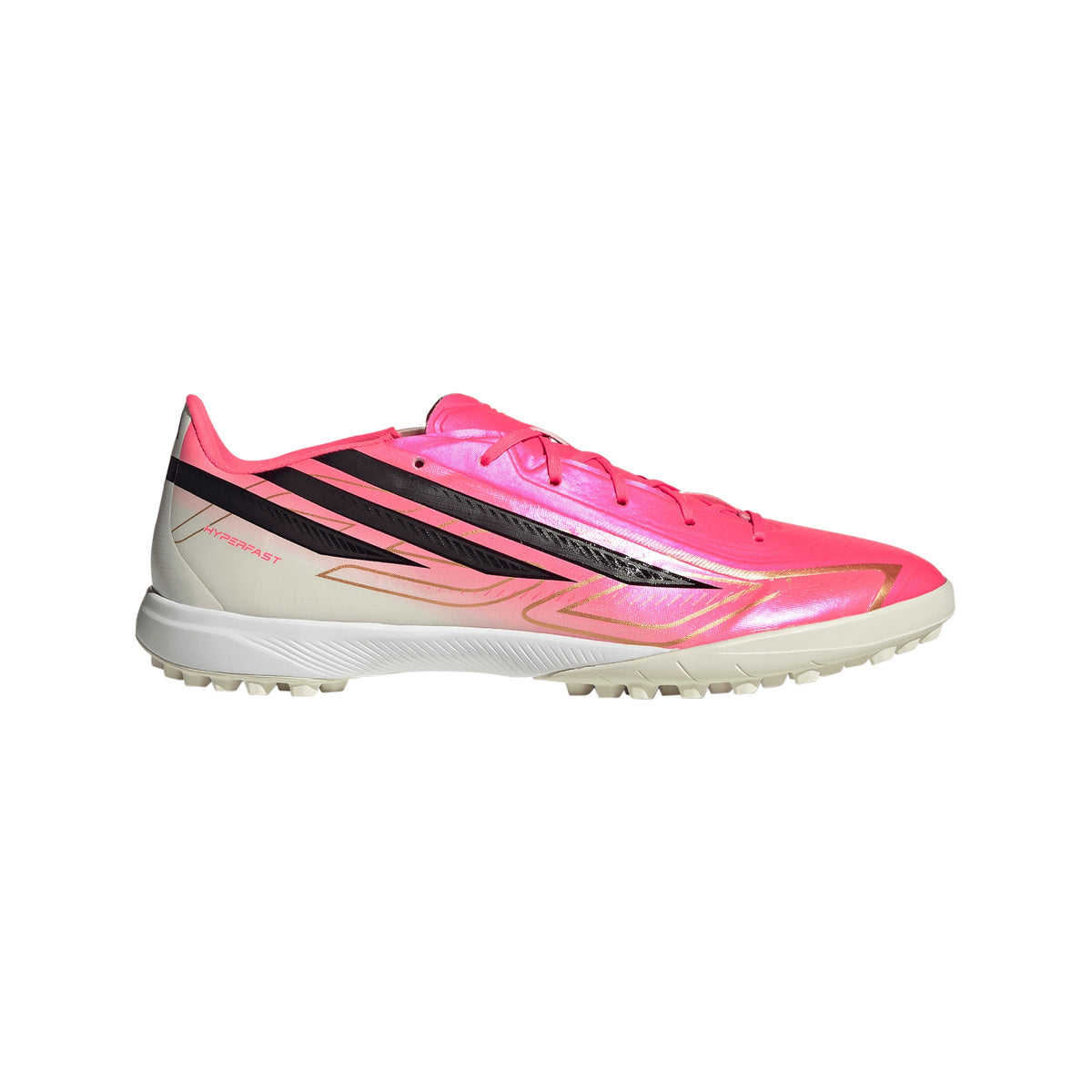 2026 New Arrival adidas F50 Hyperfast League Turf Men's Soccer Cleats - Turquesa/Black/Gold wholesalehk.shop