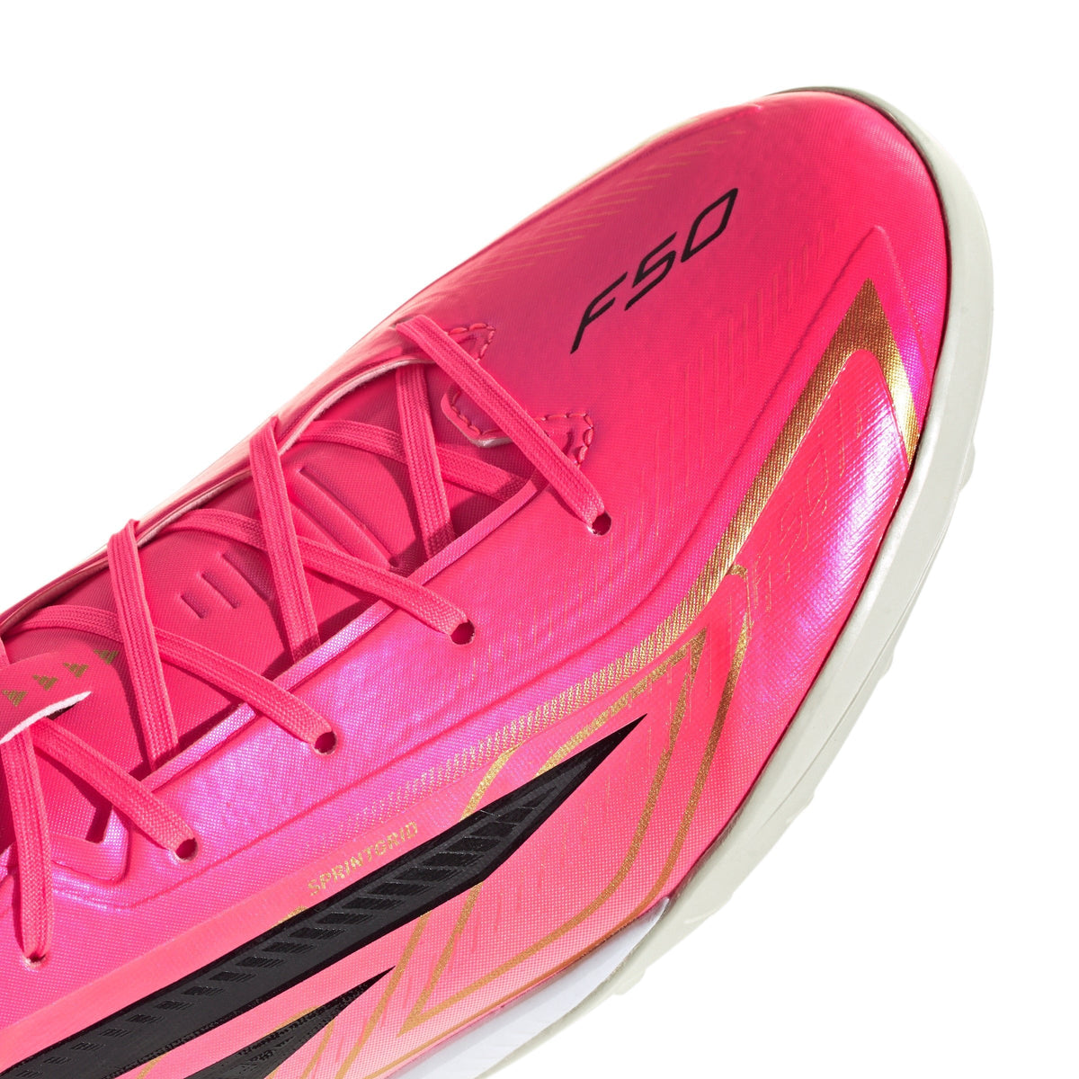 2026 New Arrival adidas F50 Hyperfast League Turf Men's Soccer Cleats - Turquesa/Black/Gold wholesalehk.shop