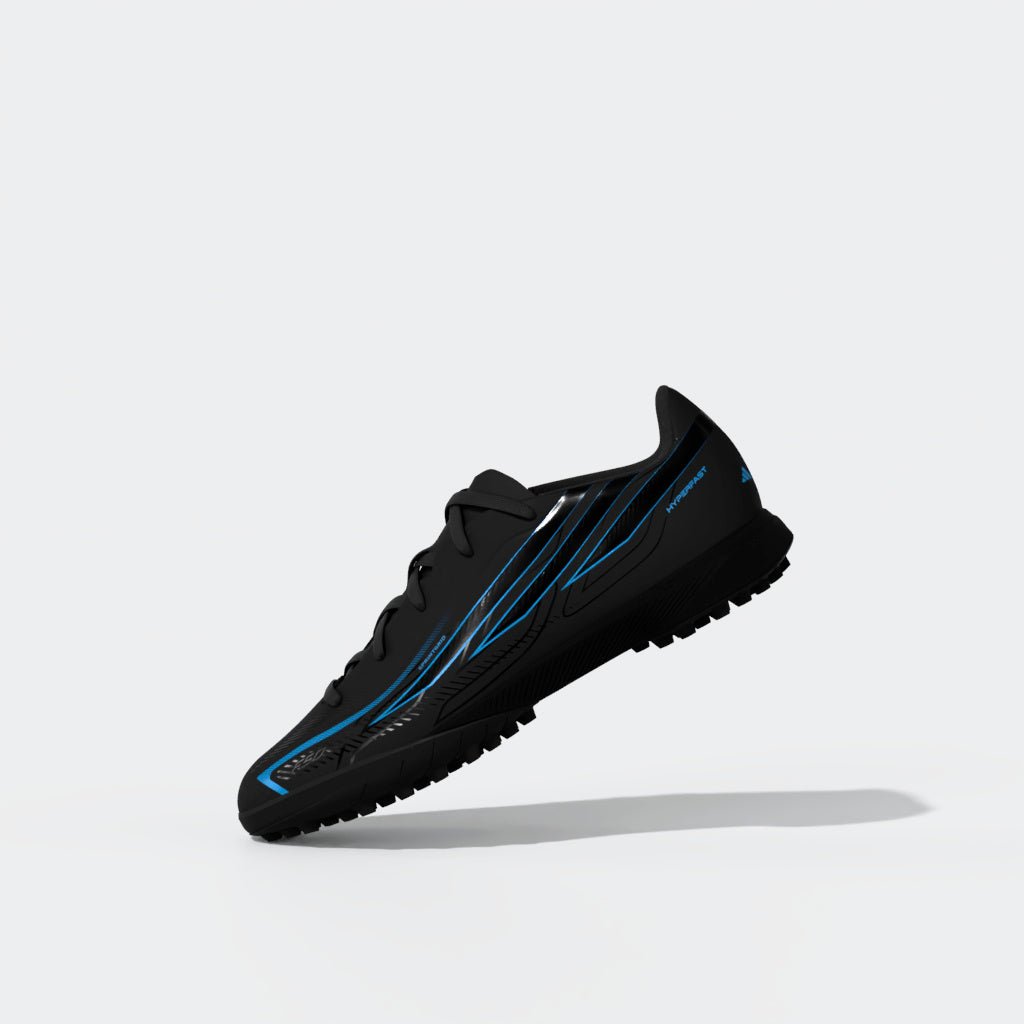 2026 New Arrival adidas F50 Hyperfast League Turf Youth Soccer Cleats - Black/Black/Blue wholesalehk.shop