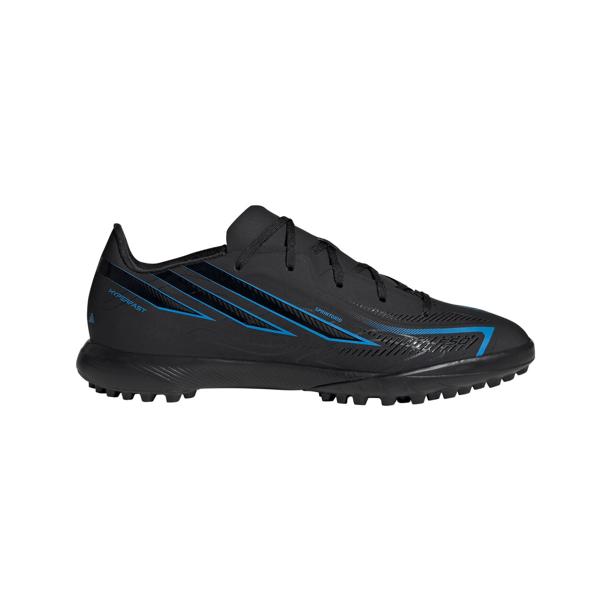 2026 New Arrival adidas F50 Hyperfast League Turf Youth Soccer Cleats - Black/Black/Blue wholesalehk.shop