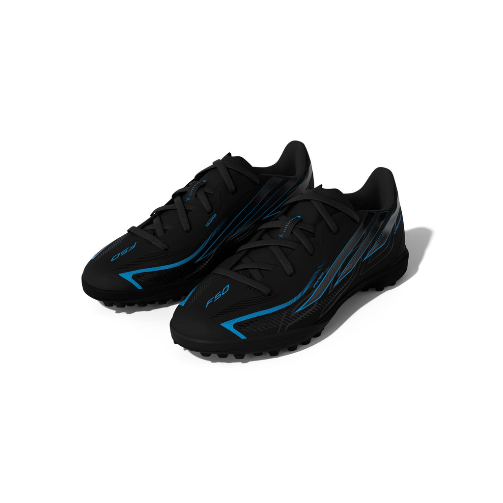 2026 New Arrival adidas F50 Hyperfast League Turf Youth Soccer Cleats - Black/Black/Blue wholesalehk.shop
