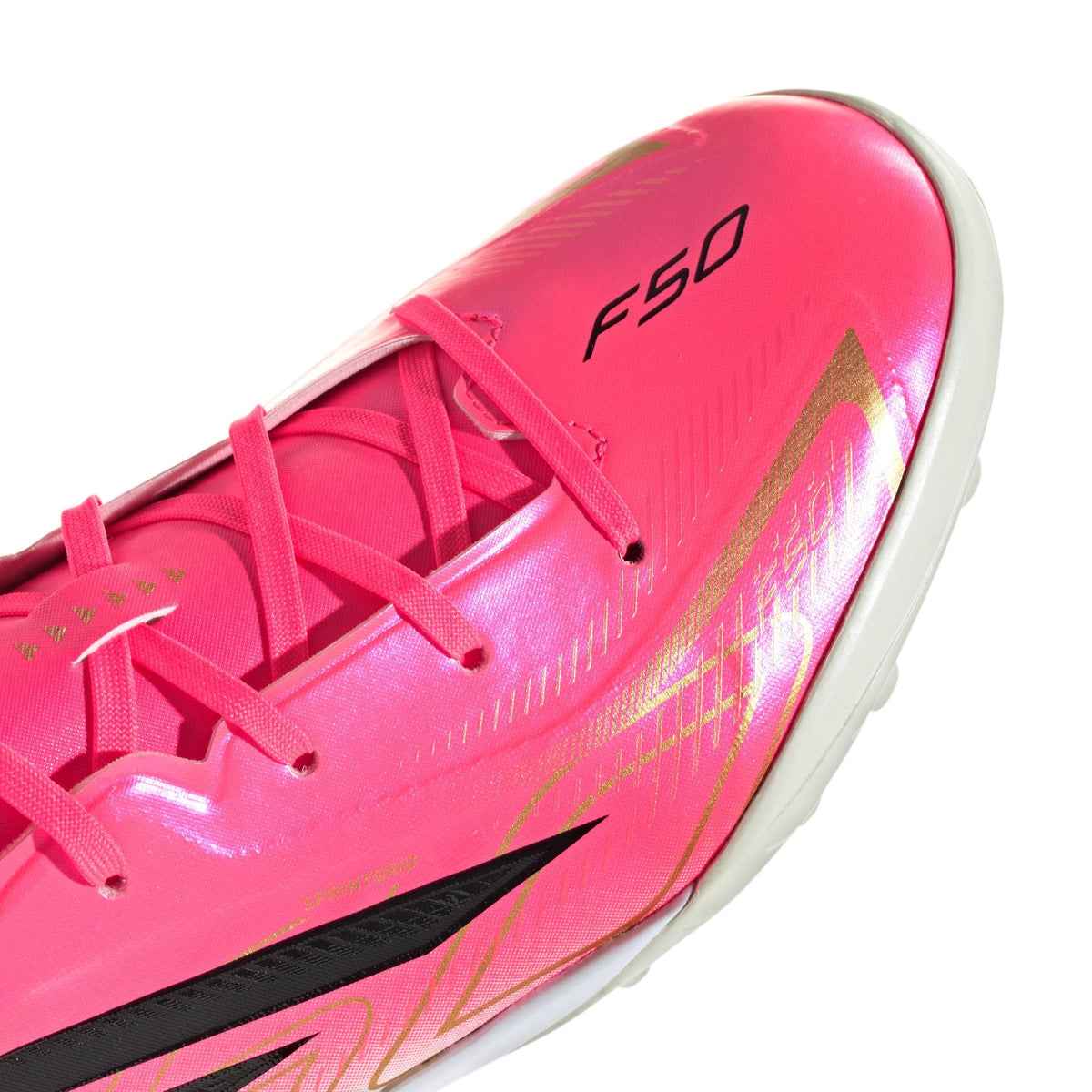 2026 New Arrival adidas F50 Hyperfast League Turf Youth Soccer Cleats - Turquesa/Black/Gold wholesalehk.shop