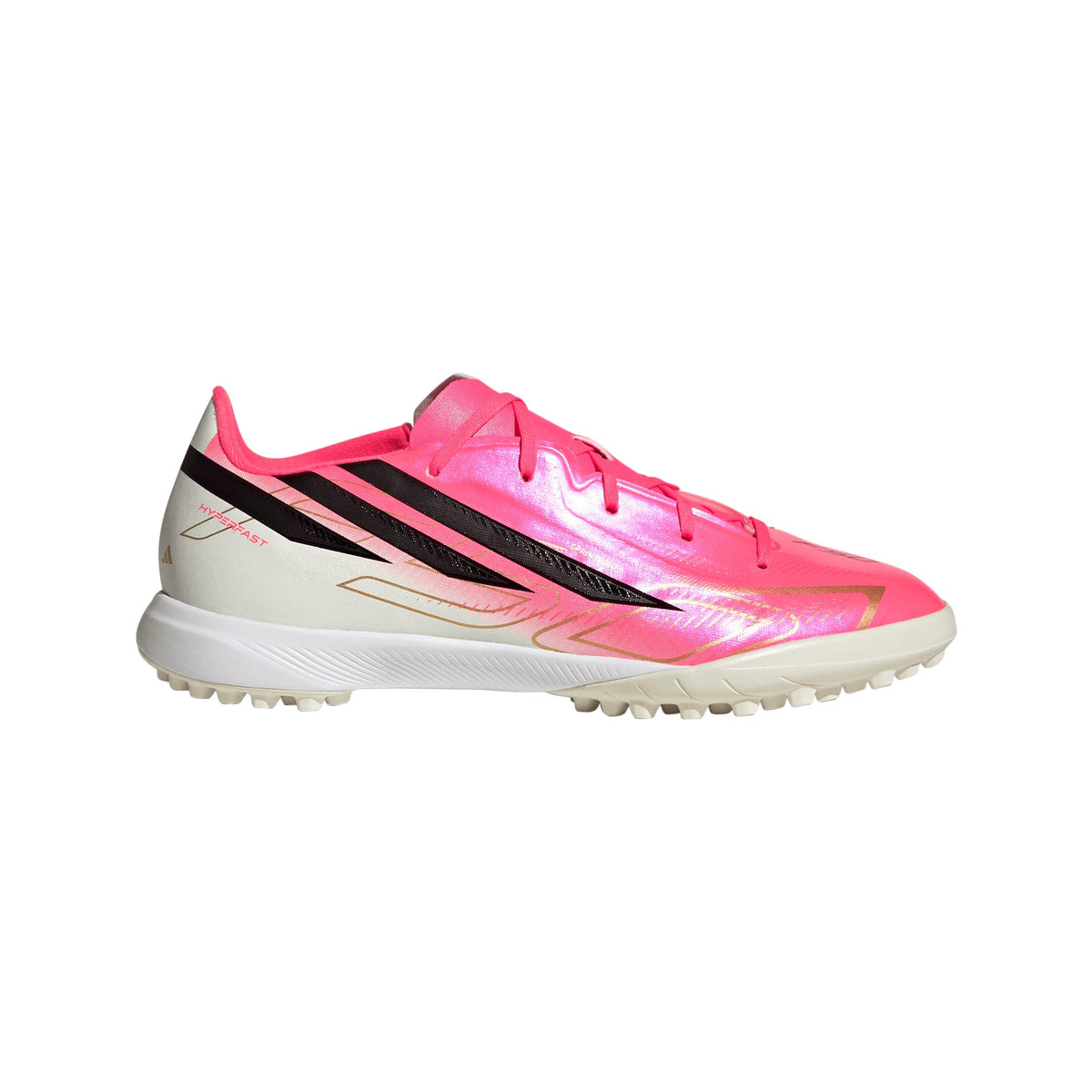 2026 New Arrival adidas F50 Hyperfast League Turf Youth Soccer Cleats - Turquesa/Black/Gold wholesalehk.shop