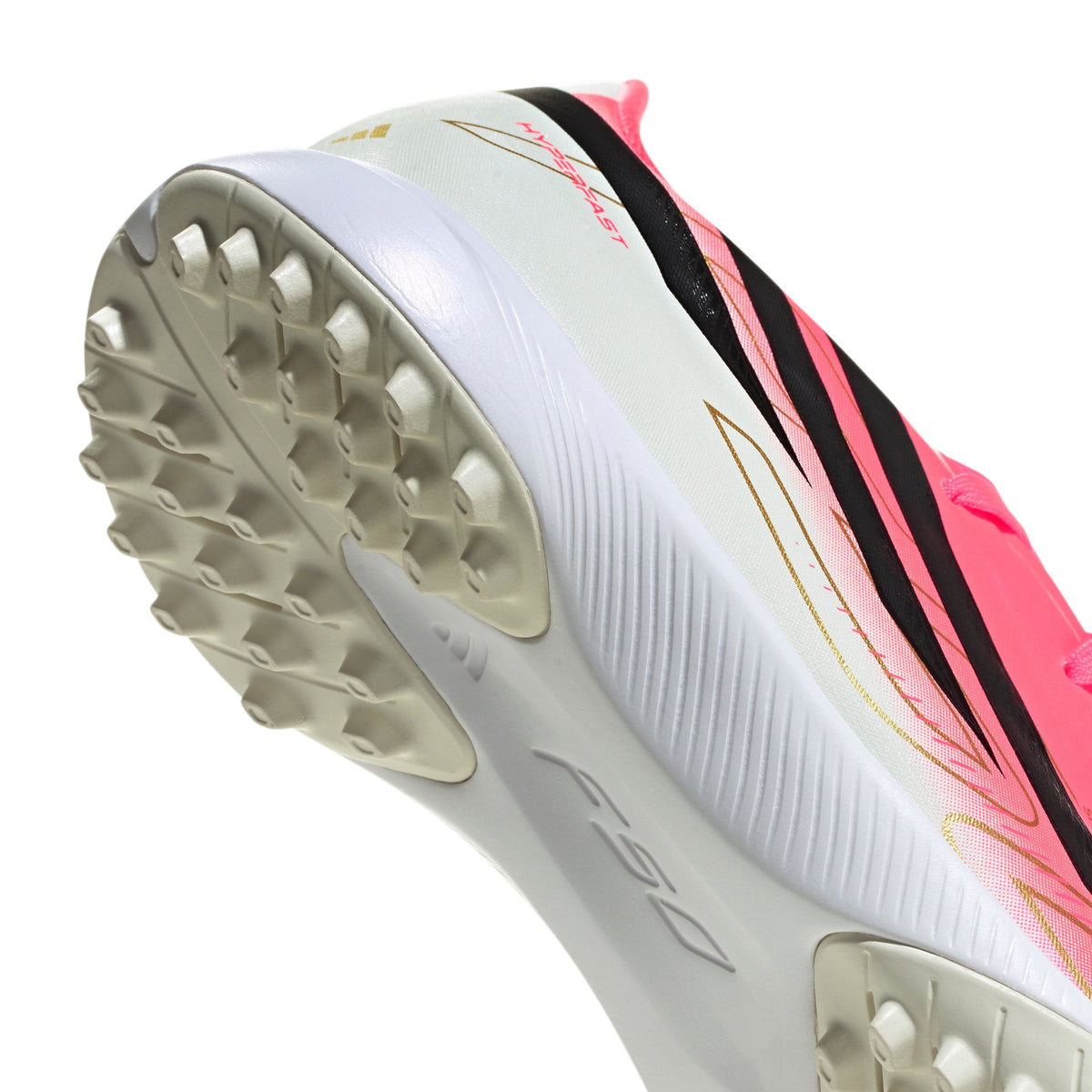 2026 New Arrival adidas F50 Hyperfast League Turf Youth Soccer Cleats - Turquesa/Black/Gold wholesalehk.shop