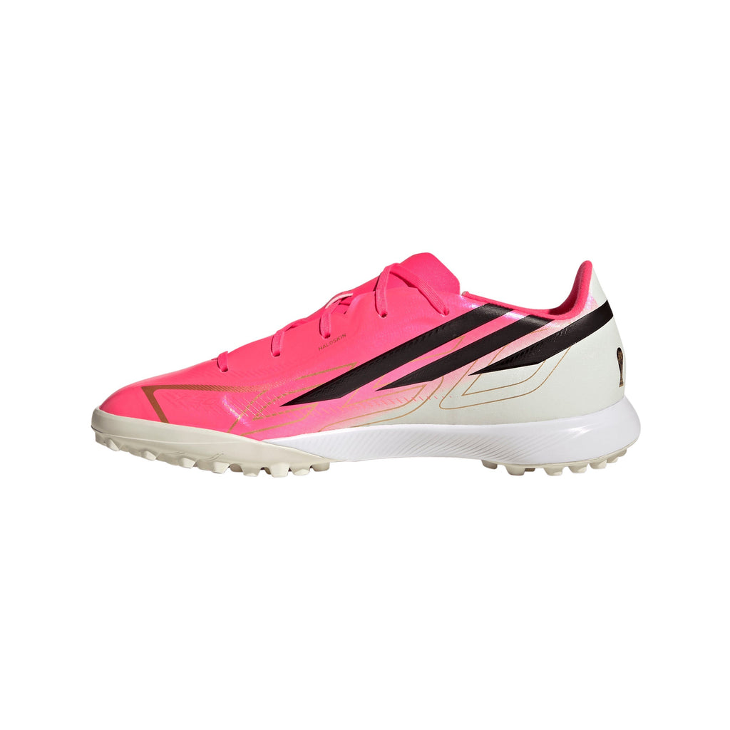 2026 New Arrival adidas F50 Hyperfast League Turf Youth Soccer Cleats - Turquesa/Black/Gold wholesalehk.shop