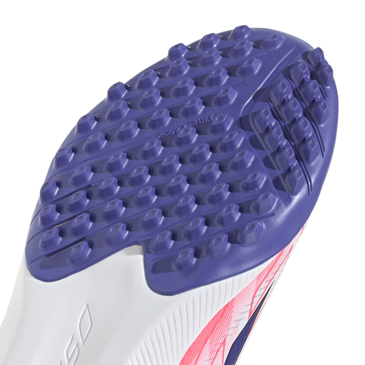 2026 New Arrival adidas F50 Hyperfast League Turf Youth Soccer Cleats - White/Purple wholesalehk.shop