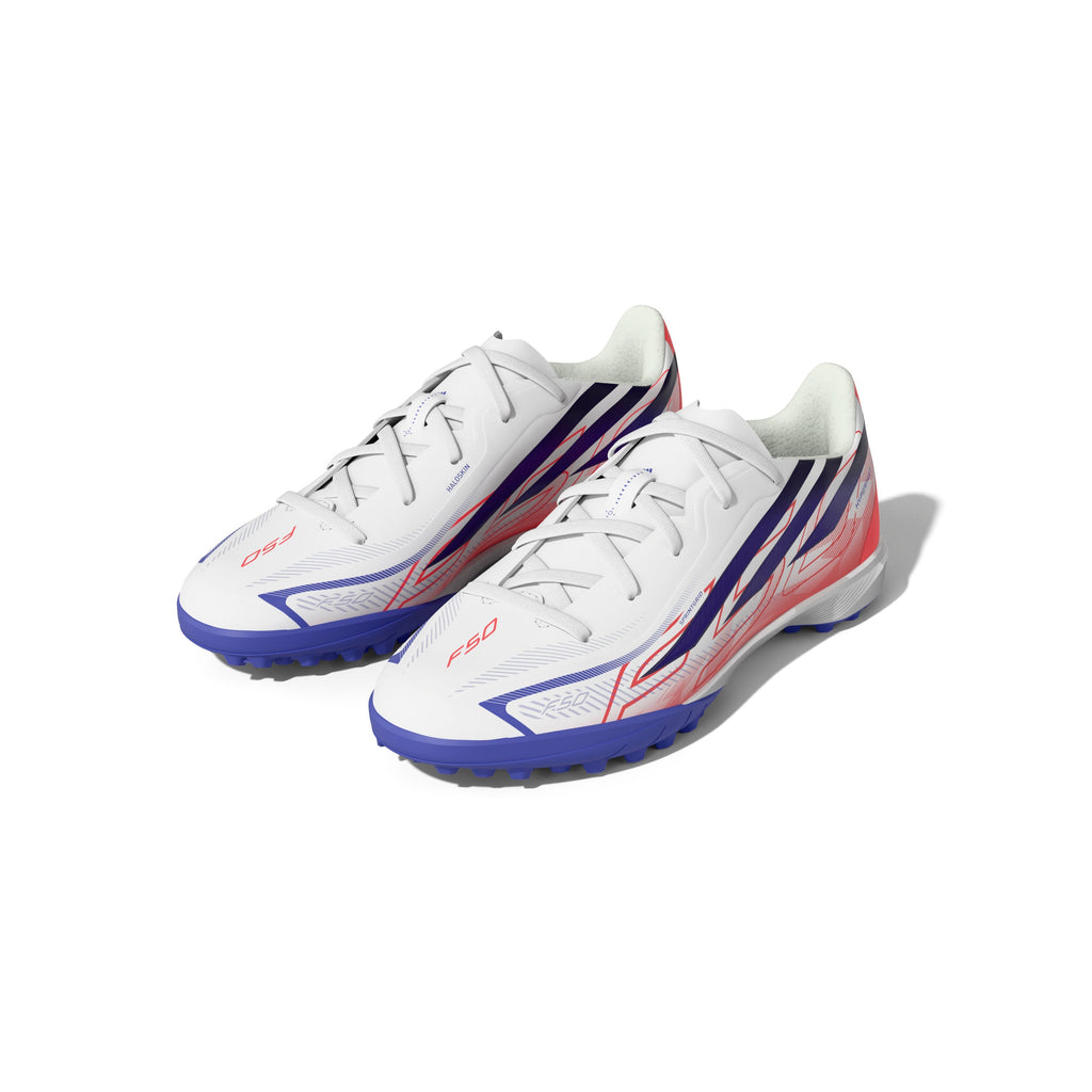 2026 New Arrival adidas F50 Hyperfast League Turf Youth Soccer Cleats - White/Purple wholesalehk.shop