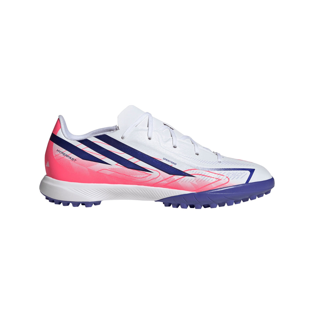 2026 New Arrival adidas F50 Hyperfast League Turf Youth Soccer Cleats - White/Purple wholesalehk.shop