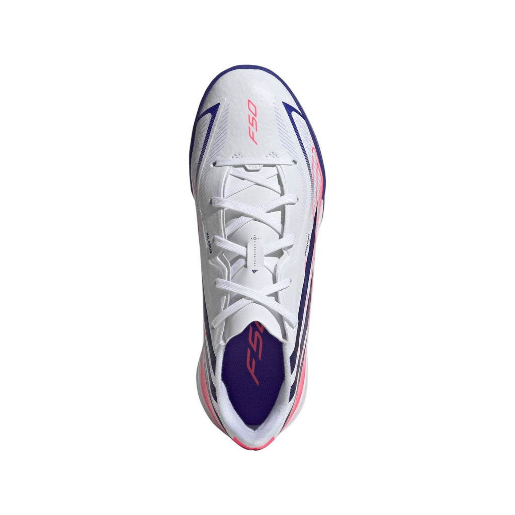 2026 New Arrival adidas F50 Hyperfast League Turf Youth Soccer Cleats - White/Purple wholesalehk.shop