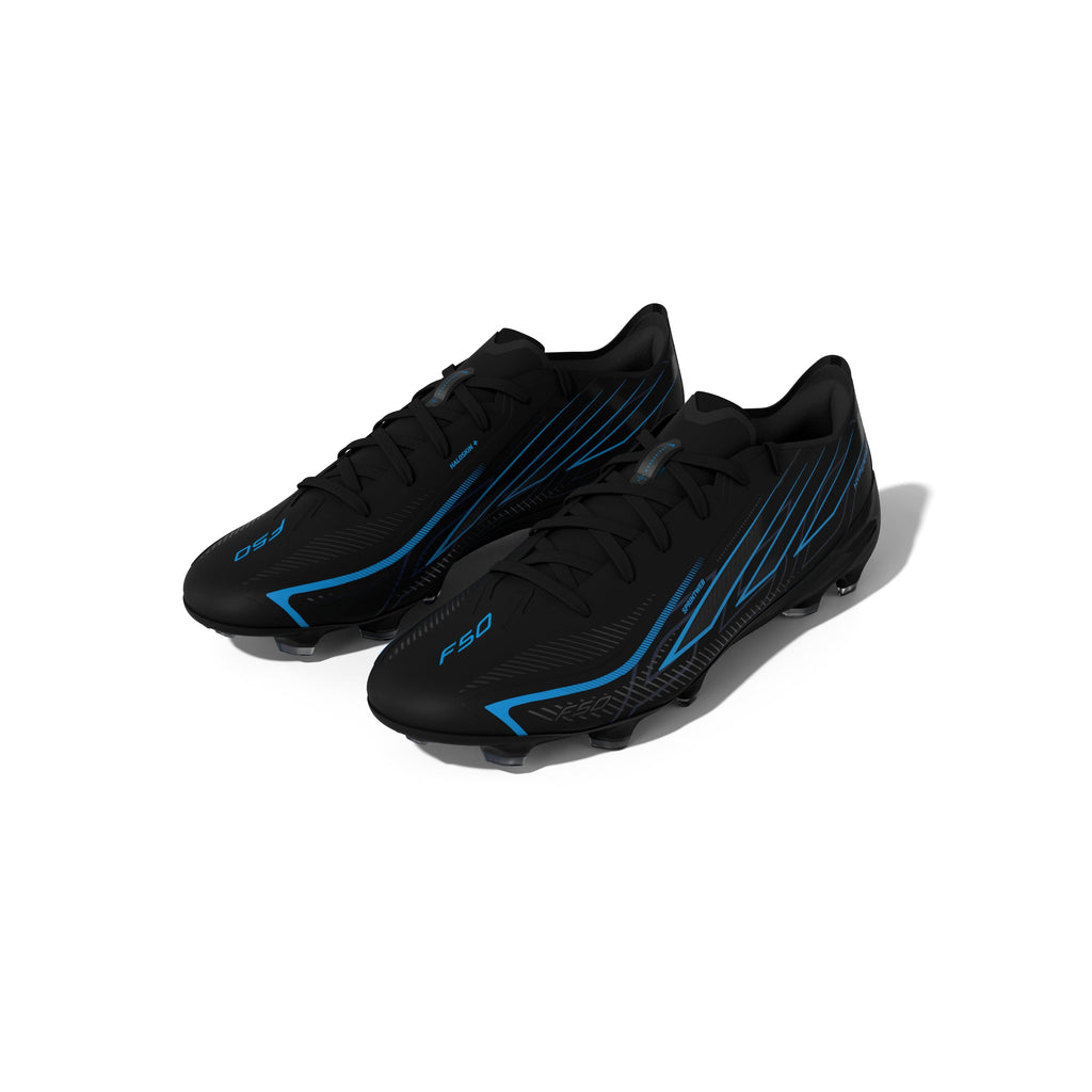2026 New Arrival adidas F50 Hyperfast Pro Firm Ground Men's Soccer Cleats - Black/Black/Blue wholesalehk.shop
