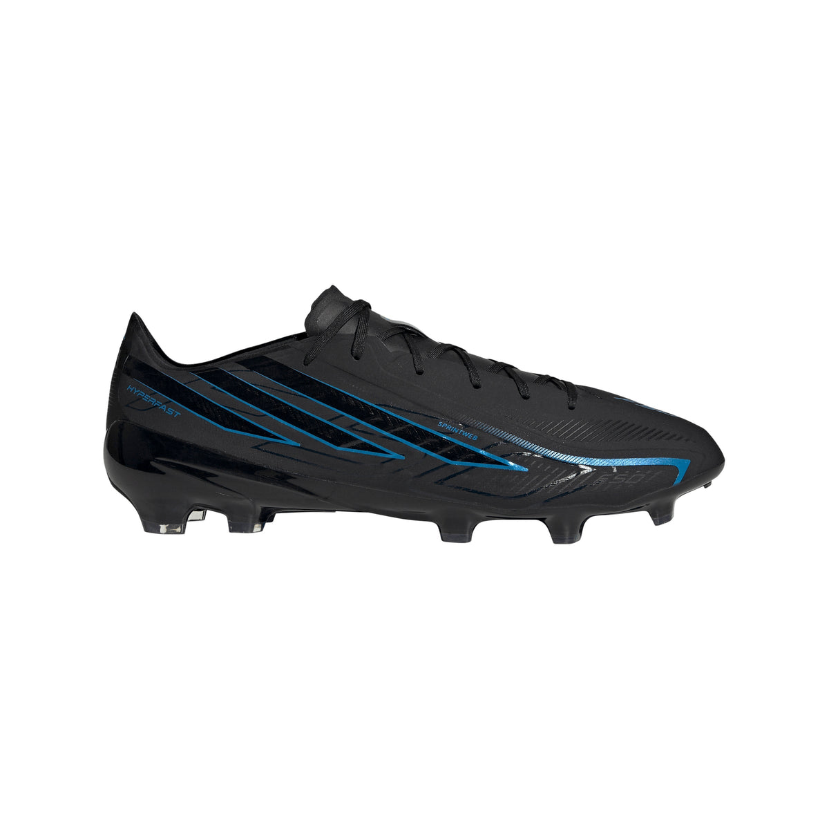 2026 New Arrival adidas F50 Hyperfast Pro Firm Ground Men's Soccer Cleats - Black/Black/Blue wholesalehk.shop