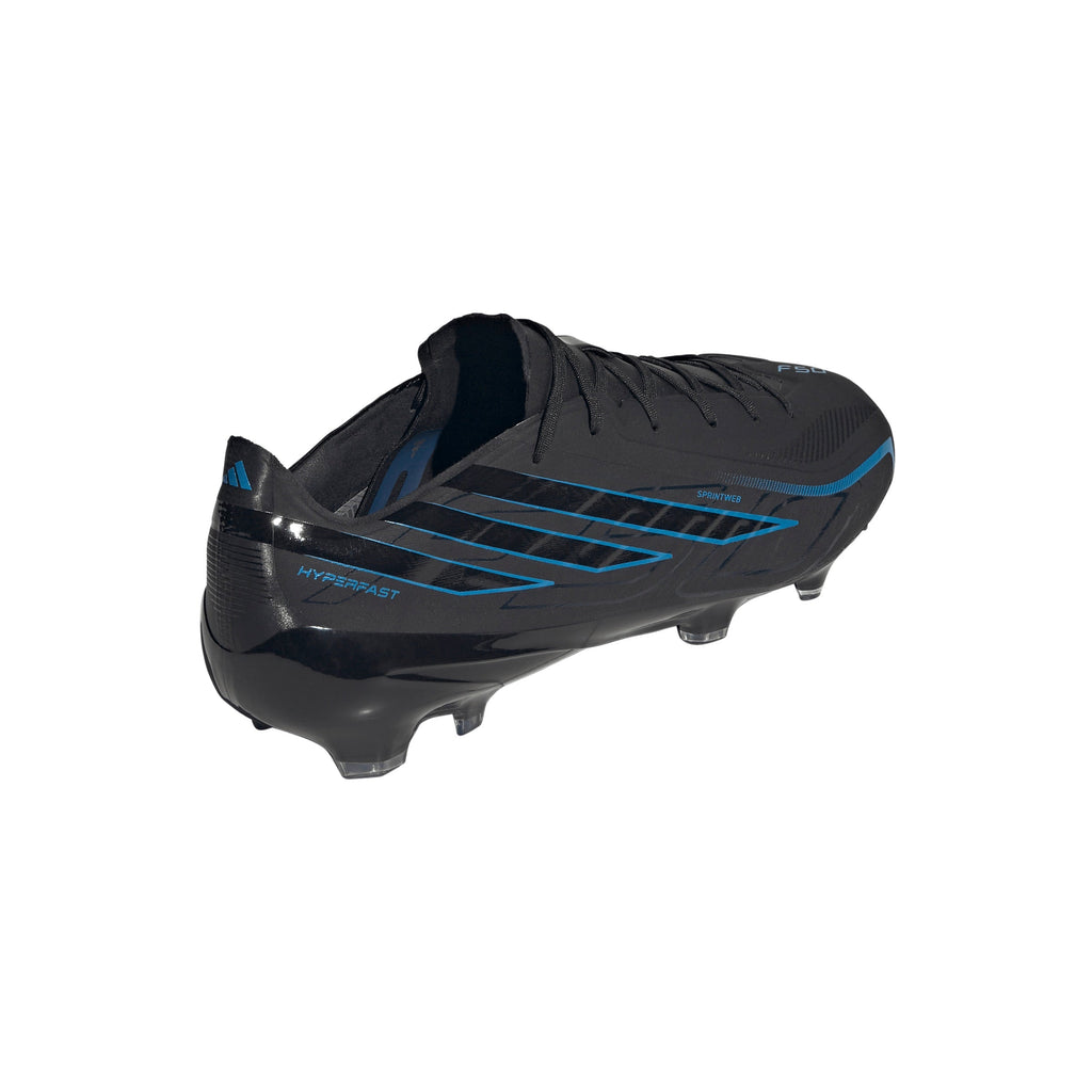 2026 New Arrival adidas F50 Hyperfast Pro Firm Ground Men's Soccer Cleats - Black/Black/Blue wholesalehk.shop