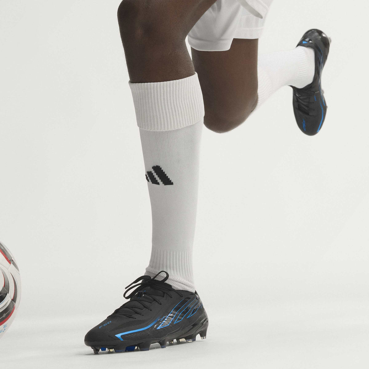 2026 New Arrival adidas F50 Hyperfast Pro Firm Ground Men's Soccer Cleats - Black/Black/Blue wholesalehk.shop