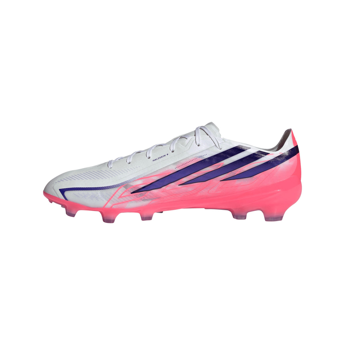 2026 New Arrival adidas F50 Hyperfast Pro Firm Ground Men's Soccer Cleats - White/Purple wholesalehk.shop