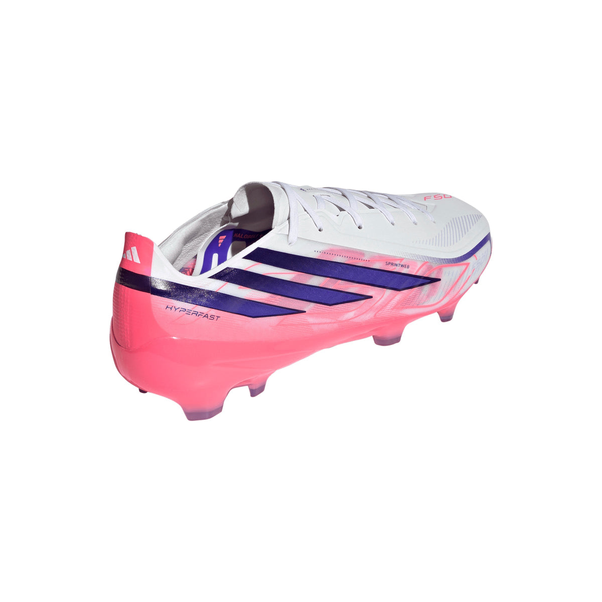 2026 New Arrival adidas F50 Hyperfast Pro Firm Ground Men's Soccer Cleats - White/Purple wholesalehk.shop
