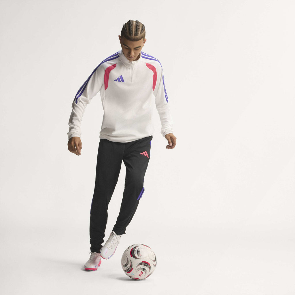 2026 New Arrival adidas F50 Hyperfast Pro Firm Ground Men's Soccer Cleats - White/Purple wholesalehk.shop