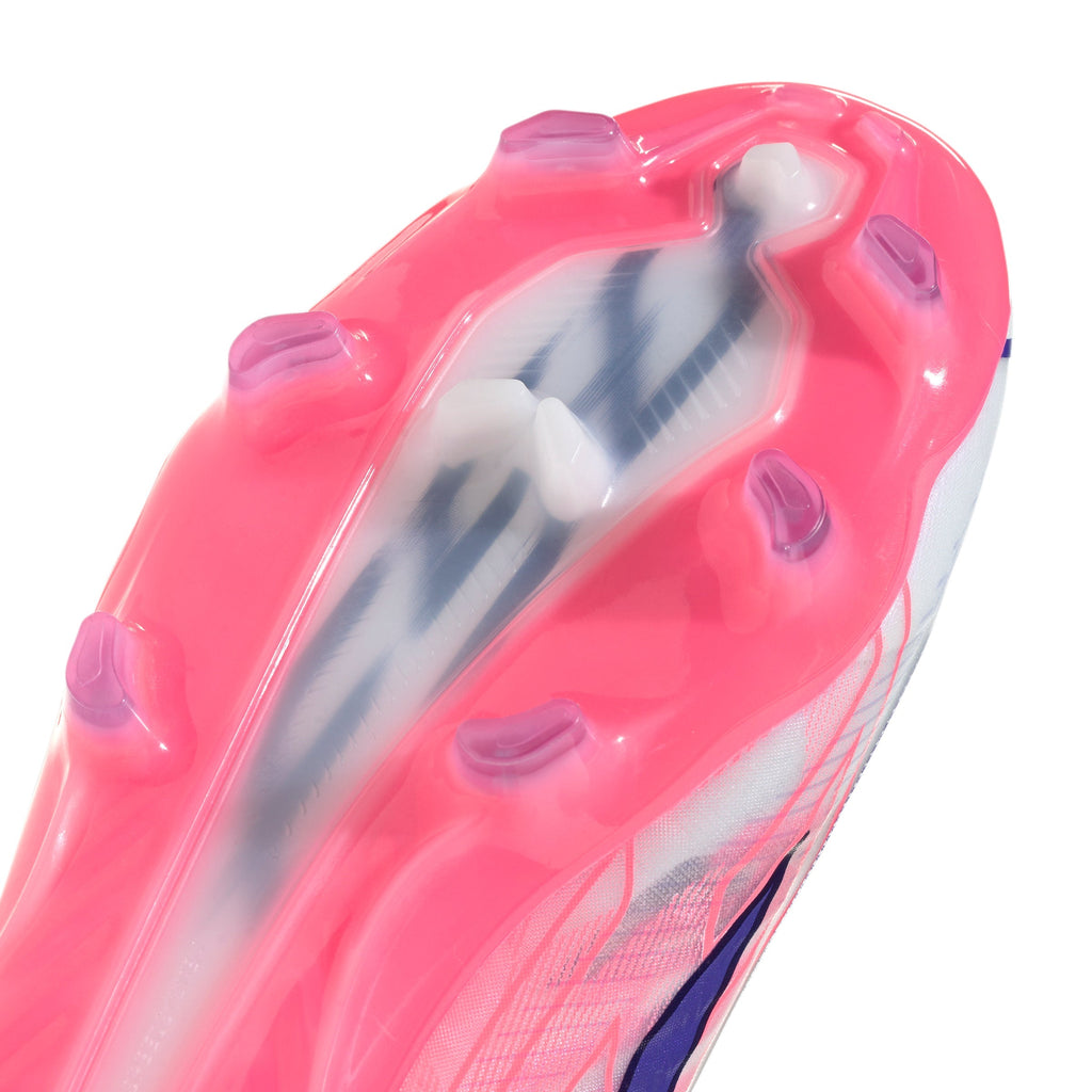 2026 New Arrival adidas F50 Hyperfast Pro Firm Ground Men's Soccer Cleats - White/Purple wholesalehk.shop