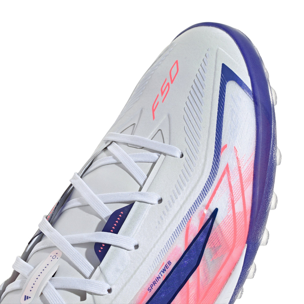 2026 New Arrival adidas F50 Hyperfast Pro Turf Men's Soccer Cleats - White/Purple wholesalehk.shop