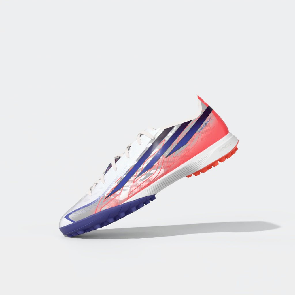 2026 New Arrival adidas F50 Hyperfast Pro Turf Men's Soccer Cleats - White/Purple wholesalehk.shop