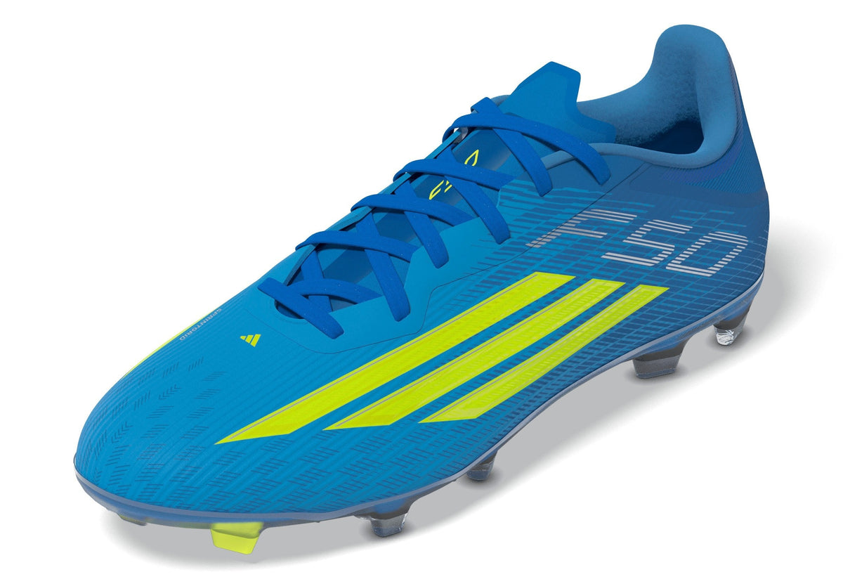 2026 New Arrival adidas F50 League FG/MG Firm Ground/Multi Ground Men's Soccer Cleats - Blue/Yellow/Aqua wholesalehk.shop