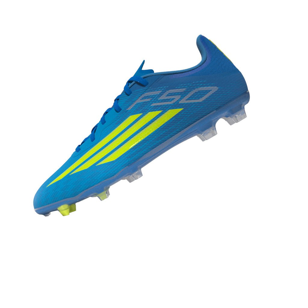 2026 New Arrival adidas F50 League FG/MG Firm Ground/Multi Ground Men's Soccer Cleats - Blue/Yellow/Aqua wholesalehk.shop